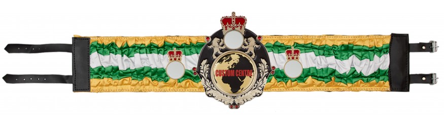 QUEENSBURY CUSTOM SILK CHAMPIONSHIP BELT- QUEEN/B/CUSTOM/SILK - AVAILABLE IN 6 COLOURS